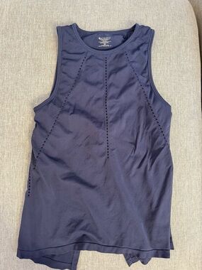 Athleta Black Perforated Workout Tank